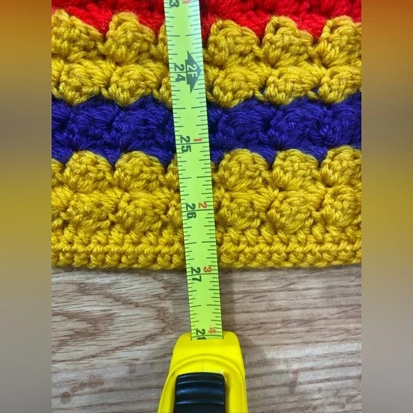 Handmade Crochet Blanket Sweater Cardigan with Wooden‎ Owl Buttons - Picture 9 of 10